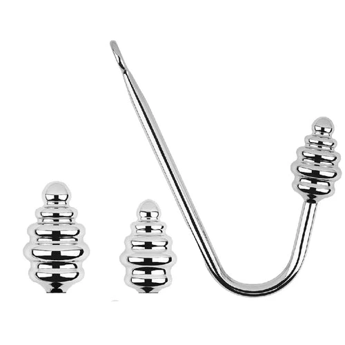GreatBenefit 8826 Ribbed Hook Set Anal Screw-in 1103